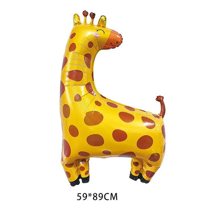Cartoon Animal Rabbit Deer Foil Balloon Kids Gifts Birthday Party Jungle Animal Theme Decoration Squirrel Fox Bear Helium Globos
