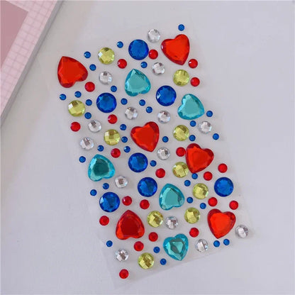 Glitter Face Stickers for Children Rhinestones for Eyes Face Diamonds Bright Stickers Festival Makeup Jewels Stickers ZS006