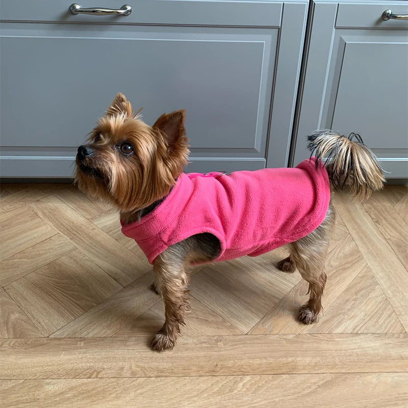 Warm Winter French Bulldog Vest Puppy Cat Clothing Pug Costumes Jacket For Small Dogs Chihuahua Fleece Pet Clothes ropa perro