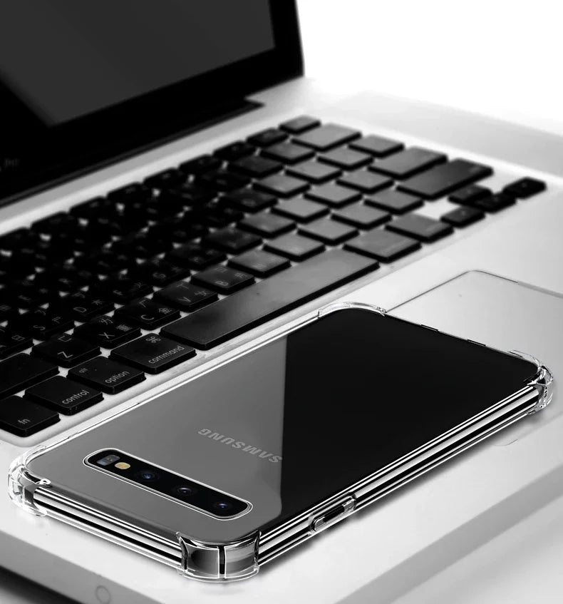 Luxury Silicone Case For Samsung Galaxy S25 S24 S20 FE S10 S9 S8 Plus S10E Note 8 9 10 Lite Transparent Soft Shockproof Case
