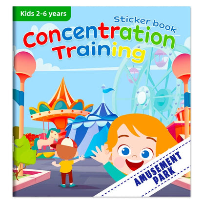 Children's Sticker Book Early Education Cartoon Animal Cognitive Puzzle Sticker Toys Educational Montessori Toys for Kids 3-6