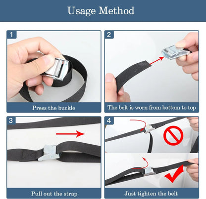 10PCS Reusable Lashing Straps with Buckles (Antirust Alloy),Adjustable Cam Buckle Tie Down Cinch Strap