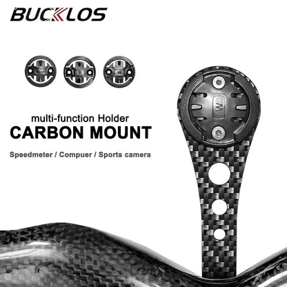 BUCKLOS Carbon Bike Speedometer Holder Road Gravel Bicycle Computer Mount Speedometer Bracket for Garmin Cycling Accessories