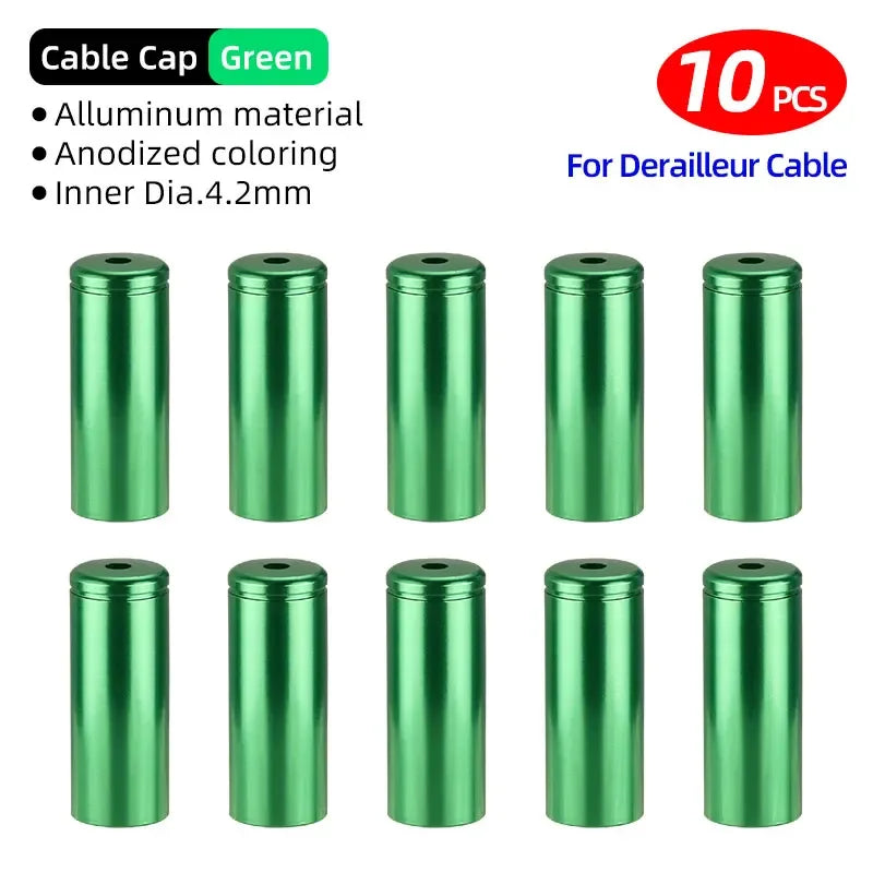 5mm Alloy Bicycle Brake Cable End Cap Housing Ferrules 4mm MTB Road Bike Derailleur Shifter Line End Crimps