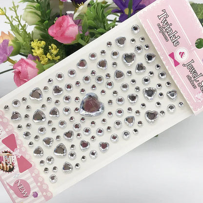 Glitter Face Stickers for Children Rhinestones for Eyes Face Diamonds Bright Stickers Festival Makeup Jewels Stickers ZS006