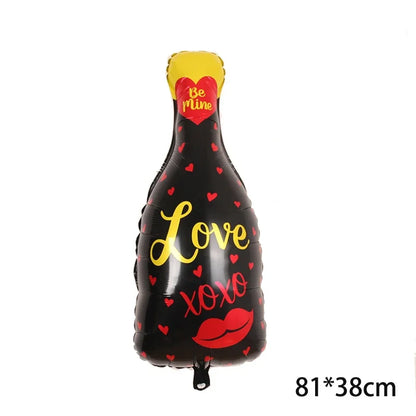 Wine Bottle Wine Goblet Aluminium Foil Balloons Beer Whisky Champagne Bar Banquet Family Gathering Birthday Party Decoration