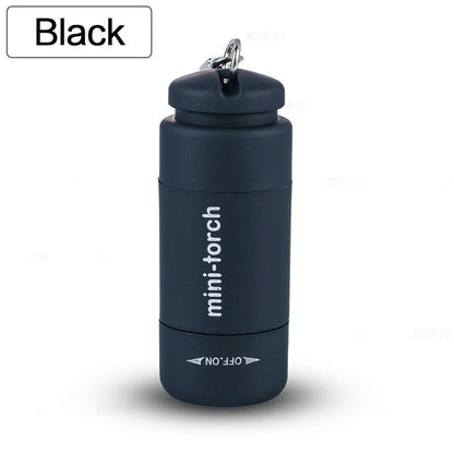 Mini Keychain Lamp Keychain Pocket Torch USB Rechargeable LED Light Flashlight Lamp Waterproof Keychain Light 1PC