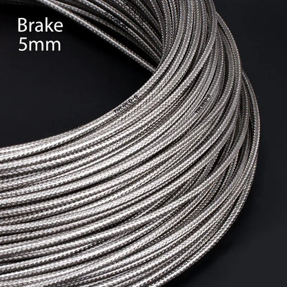 3m 5mm MTB Road Bike Bicycle Brake Derailleur Cable Weaving Line Pipe Housing Tube Variable Speed Shifting Brake Wire housing