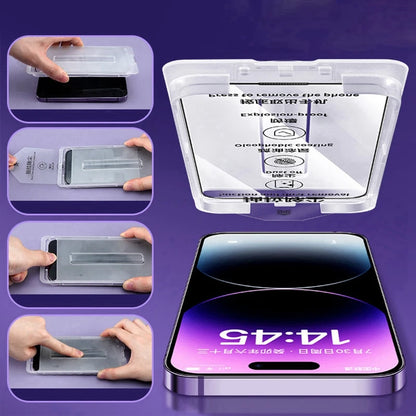 1/2PCS Premium Tempered Glass For iPhone 16 Pro Max Dust Free Screen Protector for iPhone 14 15 Pro Max 15+ 16 Plus 16 Pro Glass