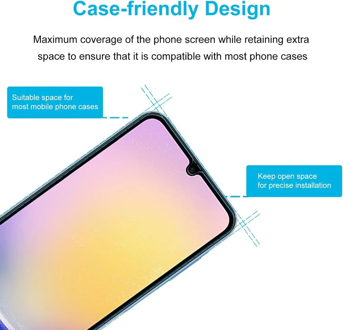 2/4Pcs 9H Screen Protector Glass For Samsung Galaxy A25 5G HD Tempered Glass Film