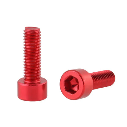 2pcs Bicycle Bottle Cage Screw M5 Aluminum Alloy Cycling Water Bottle Holder Bolts Hex Socket Fixing Screw MTB Bike Accessories