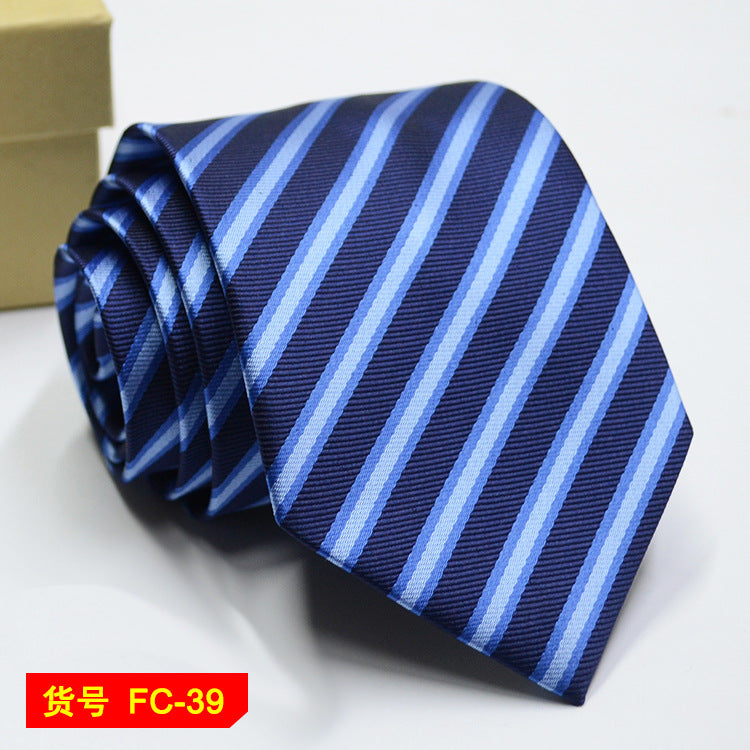 67 Styles Men's Ties Solid Color Stripe Flower Floral 7-8cm Jacquard Necktie Accessories Daily Wear Cravat Wedding Party Gift