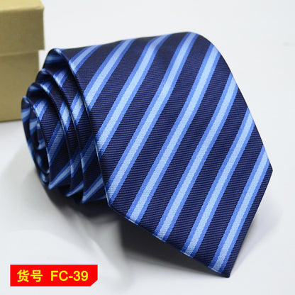 67 Styles Men's Ties Solid Color Stripe Flower Floral 7-8cm Jacquard Necktie Accessories Daily Wear Cravat Wedding Party Gift