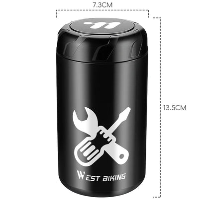 WEST BIKING Bicycle Repair Tool Storage Capsule Portable Waterproof Toolkit With Water Bottle Cage MTB Road Bike Accessories