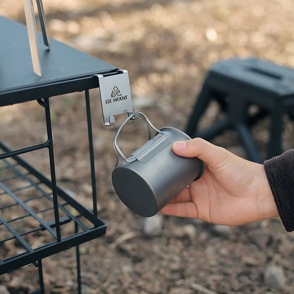 Hang Gas Canister Hook Camping Tables Hook Stainless Steel Stove Tank Hanger Hook Outdoor Camping Table Gas Stove Tank Organizer