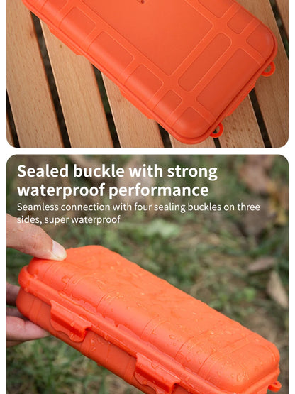 EDC Tool Box Outdoor Camping Survival Kit Shockproof Waterproof Case Sealed Box Outdoor Survival Storage Box Small.