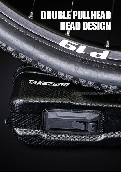 TAKEZERO A2X Mountain Bike EVA Hard Shell Bicycle Bag - Quick-Release Front Bar Bag for Handlebar Mount, Cycling Equipment