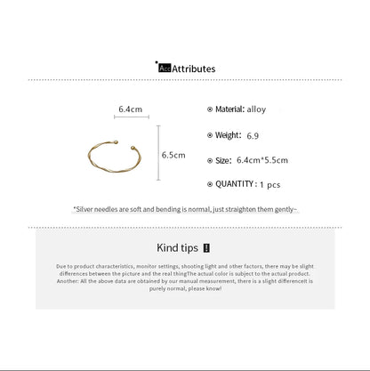 Retro Cuff Bracelet Opening Bangles for Women Minimalism Twisted Bracelets Wristband Jewelry Mom Wife Girls Birthday Gifts ﻿