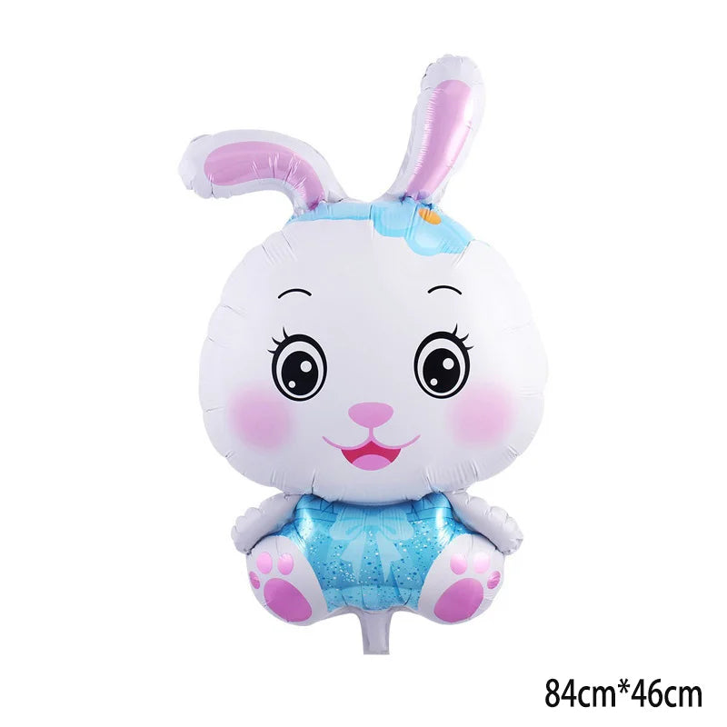Cartoon Animal Rabbit Deer Foil Balloon Kids Gifts Birthday Party Jungle Animal Theme Decoration Squirrel Fox Bear Helium Globos