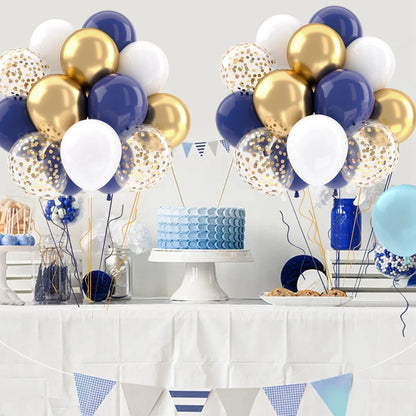 31/36/37/51/101Pcs Metallic Balloons Pearl Latex Balloon Gold Confetti Balloons for Birthday Weddings Baby Shower Party Decor