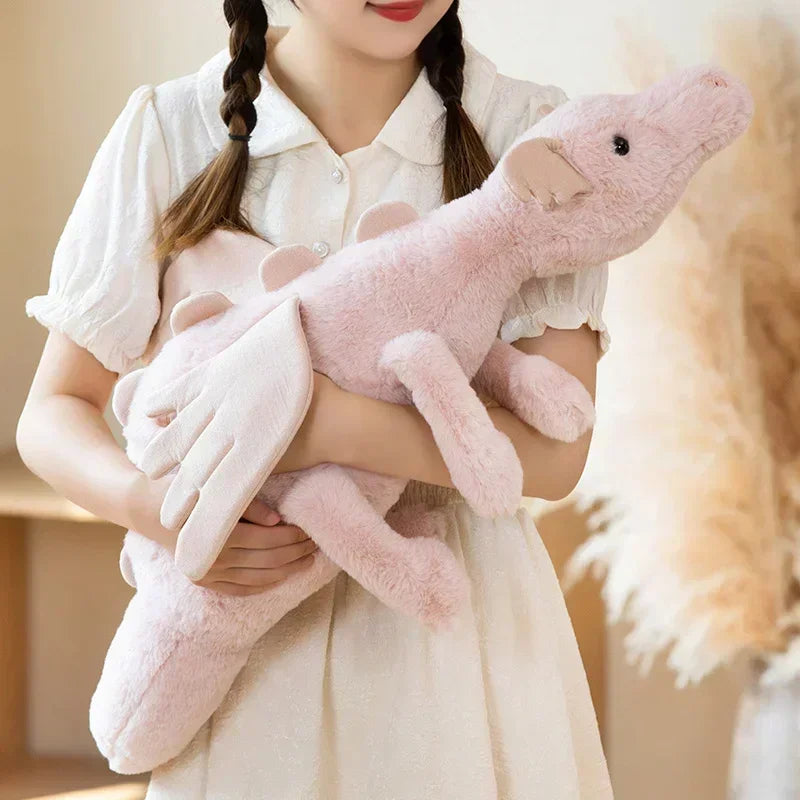 New Dragon Plush Toys Stuffed Dinosaur Flying Wings White Pink Green Blue Dragons PLushies Dolls Birthday Gift for Boy