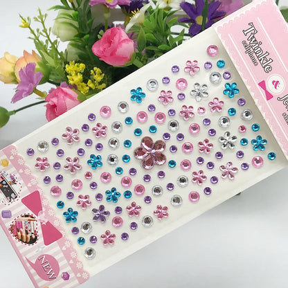 Glitter Face Stickers for Children Rhinestones for Eyes Face Diamonds Bright Stickers Festival Makeup Jewels Stickers ZS006