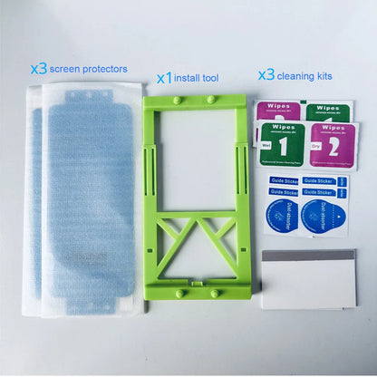3Pc Ceramic Hydrogel Film For Samsung Galaxy S24 S23 Ultra S22 S21 S20 S10 S9 S8+Note 8 9 10+ 20 Screen Protector+Install Kit