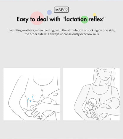 Dr.isla Baby Feeding Manual Breast Pump Partner Breast Collector Automatic Correction Breast Milk Silicone Pumps BPA Free