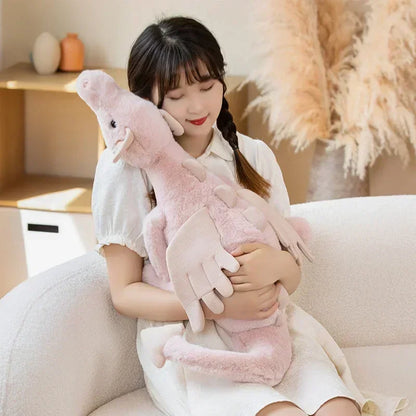 New Dragon Plush Toys Stuffed Dinosaur Flying Wings White Pink Green Blue Dragons PLushies Dolls Birthday Gift for Boy