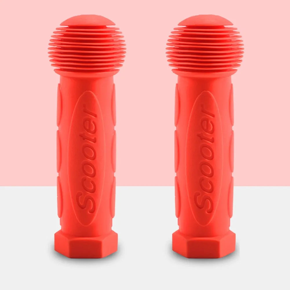 Rubber Bicycle And Scooter Handle Grips For Children Non-Slip Waterproof Blue/Pink/Cyan/Black/Green/Dark Blue/Red Bike Accessory