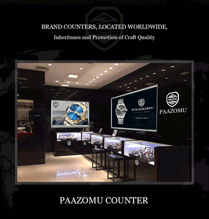 PAAZOMU Luxury Men Watches Business Top Brand Man Wristwatch Waterproof Luminous Date Week Quartz Men's Watch High Quality+Box