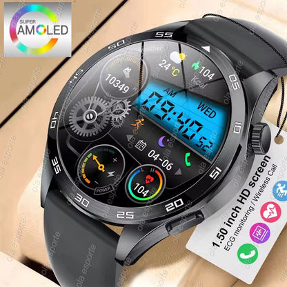 New GPS Smart Watch GT4 for Men Women AMOLED 360*360 HD Screen Heart Rate DIY Face Bluetooth Call SmartWatch NFC GT4 Pro 2024