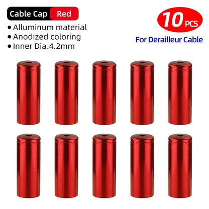 5mm Alloy Bicycle Brake Cable End Cap Housing Ferrules 4mm MTB Road Bike Derailleur Shifter Line End Crimps