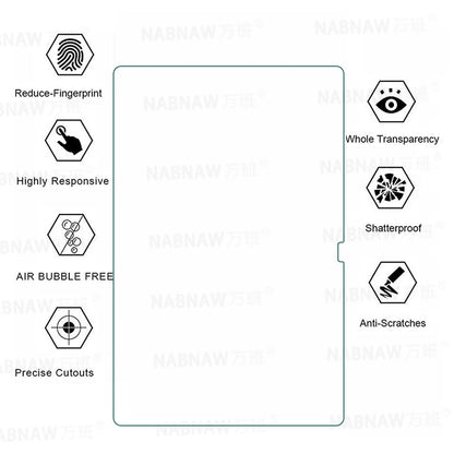 2 Pieces HD Scratch Proof Screen Protector Tempered Glass For Samsung Galaxy Tab S9 FE+ Plus 12.4-inch SM-X610 X616B Tablet Film