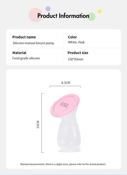 Dr.isla Baby Feeding Manual Breast Pump Partner Breast Collector Automatic Correction Breast Milk Silicone Pumps BPA Free