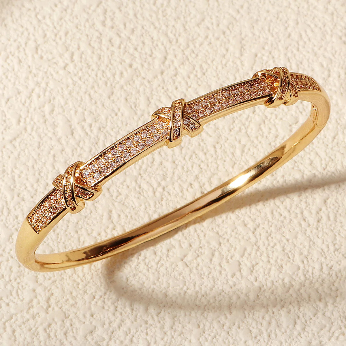 Copper With Zirconium Opening Female Simple Trendy Bracelet Women's Stainless Steel Jewelry Luxury Gifts for Girlfriends