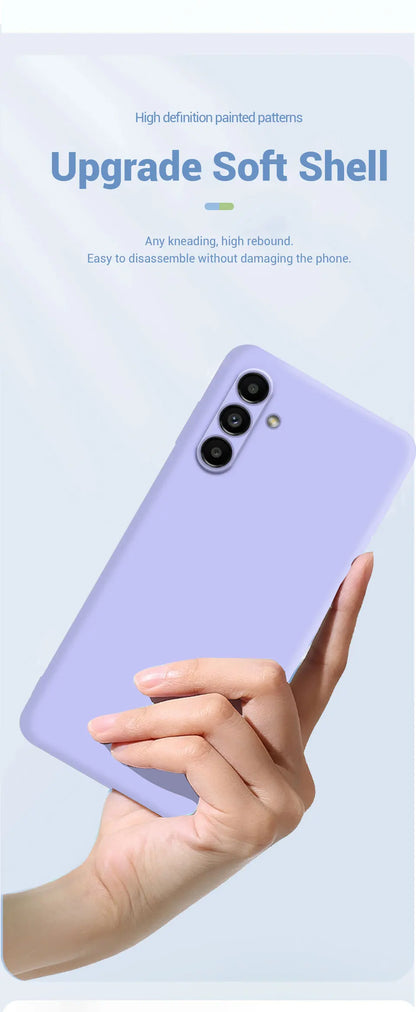 Liquid Silicone Protective Case For Samsung Galaxy A15 A25 A35 A55 A22 A32 A52 A13 A23 A33 A53 A14 A24 A34 A54 4G 5G Cover Cases