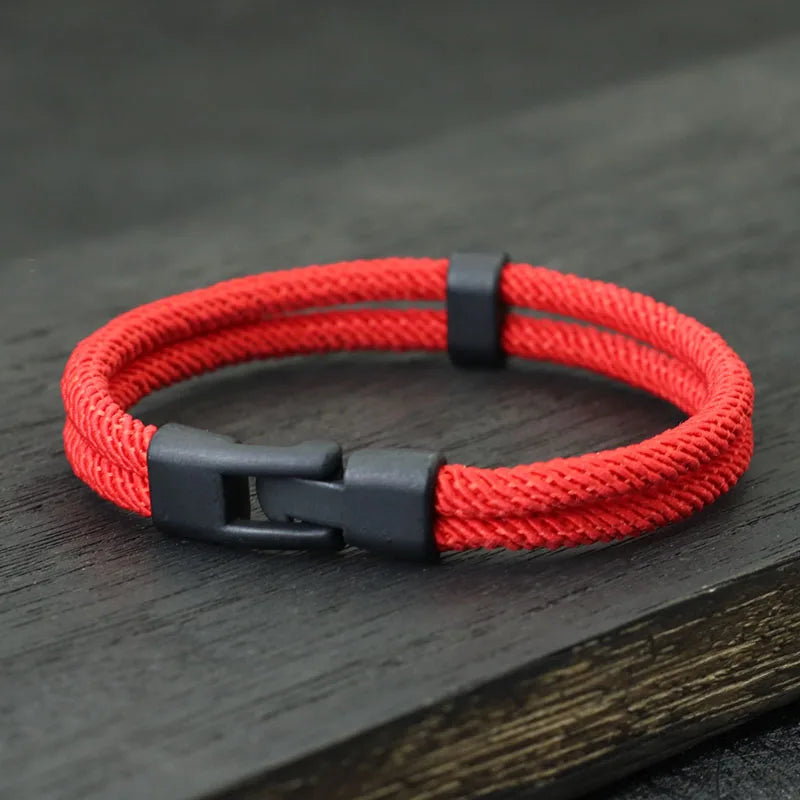 New Fashion Men Bracelet Thread Double Layer Detachable Matching Stackable Braslet Leisure Accessories Hombre Erkek Bileklik