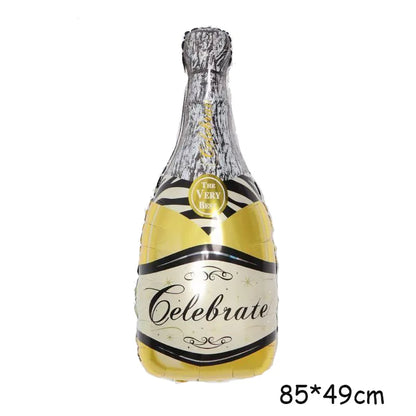 Wine Bottle Wine Goblet Aluminium Foil Balloons Beer Whisky Champagne Bar Banquet Family Gathering Birthday Party Decoration