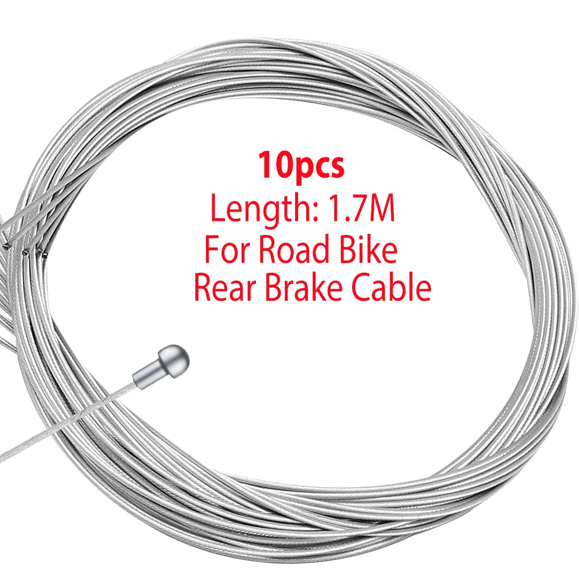 10pcs/set MTB Road Bicycle Brake Line Bike Gear Shifter Gear Brake Inner Cable Set Core Inner Wire 2000mm 1700mm 1400mm 900mm