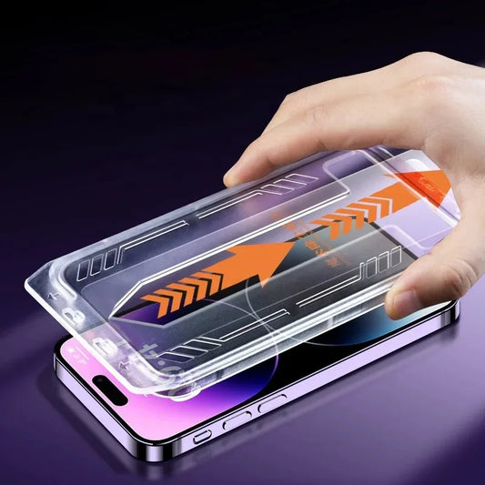 2PCS For IPhone 16 15 14 13 12 11 Tempered Glass Plus ProMax X XS XsMax XR Anti Peeping Film HD Tempered Glass Dust Free Install Box Protector
