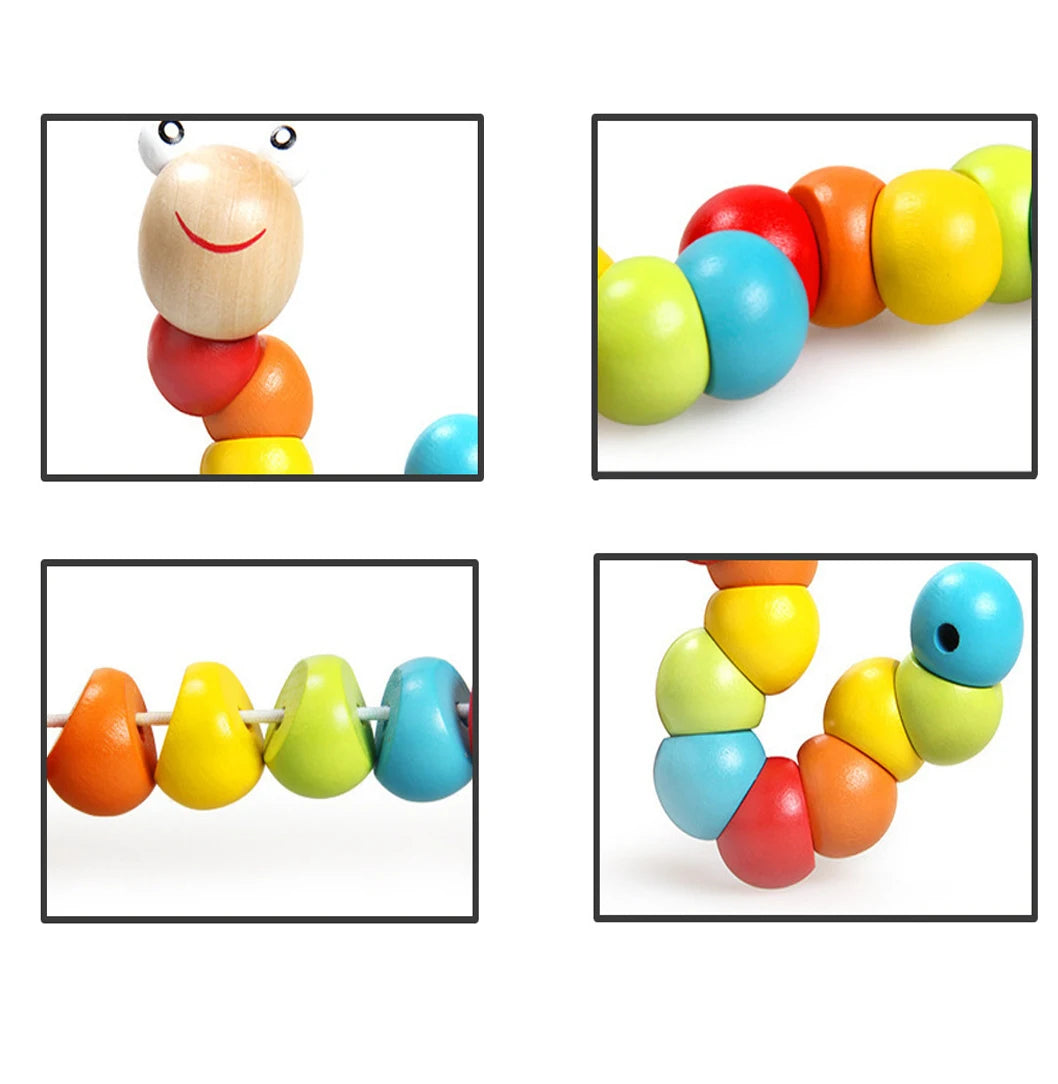 Clearance_Montessori 3D Wooden Puzzles for Kids Baby Early Learning Games Educational Wooden Toys For Children Birthday Gifts_Co