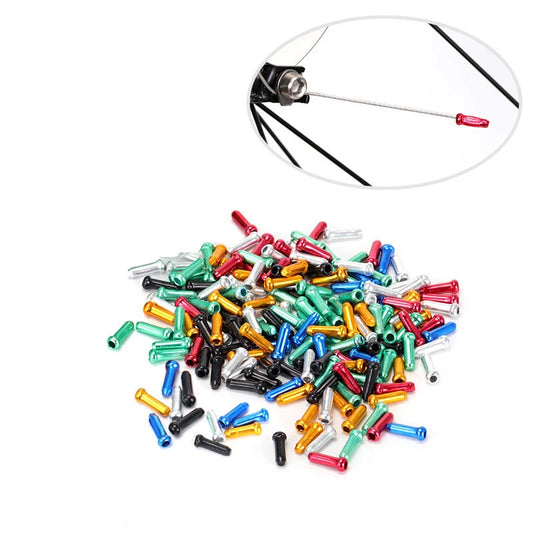 50-500pcs MTB Bike Bicycle Brake Shifter Aluminum Inner Cable Tips Crimps Cycle Cycling Parts Derailleur Shift Cables End Caps