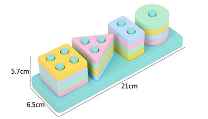 Clearance_Montessori 3D Wooden Puzzles for Kids Baby Early Learning Games Educational Wooden Toys For Children Birthday Gifts_Co