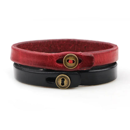 Punk Hip Hop Rock PU Leather Bracelet Unisex Trendy Chain Skull Pentagram Rivet Bracelet Party Jewelry Accessories