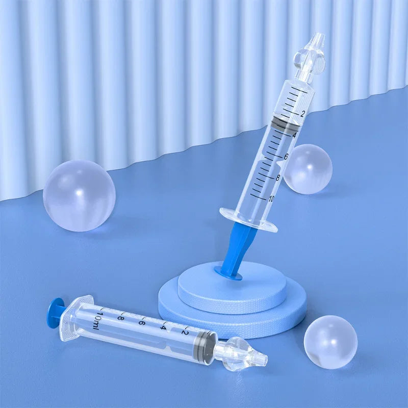 2Pcs Needle Tube Baby Nasal Aspirator Syringe Baby Nose Cleaner Infant Rhinitis Nasal Washer Children Nose Washing Tool for Kids
