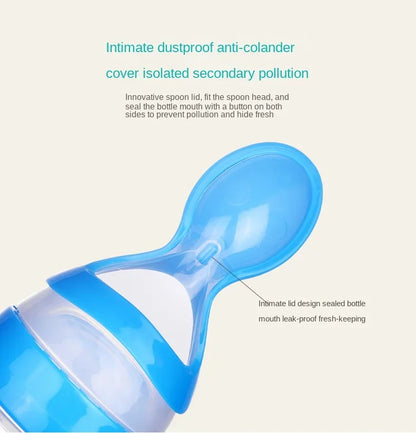4Pcs Baby Feeding Bottle with Fruit Pacifier Set Baby Spoon Bottle Toddler Fresh Vegetable Fruit Feeder Kids Feeding Supplies