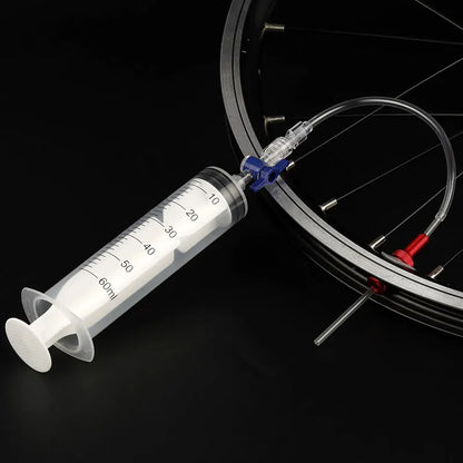 MTB Road Bike Tubeless Tire Liquid Injection Tool 60ml Tyre Sealant Syringe Bicycle Accessories  Valve Core Removal Tool Optiona