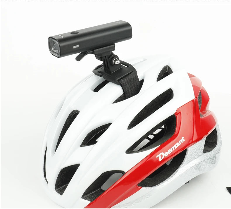 Bicycle Headlight Stand Mount W/ Gopro Interface MTB LED Lamp Bracket for Rockbros QD-250 YQ200/400 Blackbird L1