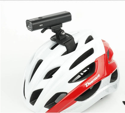 Bicycle Headlight Stand Mount W/ Gopro Interface MTB LED Lamp Bracket for Rockbros QD-250 YQ200/400 Blackbird L1